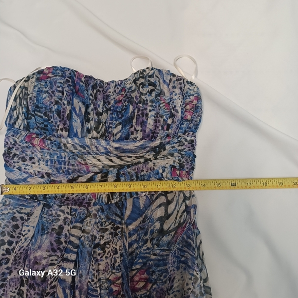 Deb Strapless Multicolor Dress Women Size L - Picture 15 of 16